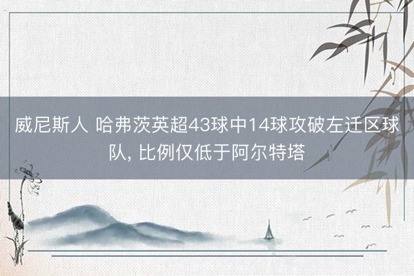 威尼斯人 哈弗茨英超43球中14球攻破左迁区球队， 比例仅低于阿尔特塔